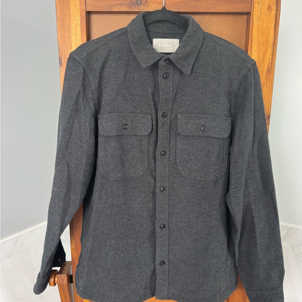 Everlane Charcoal Button-Up Shirt